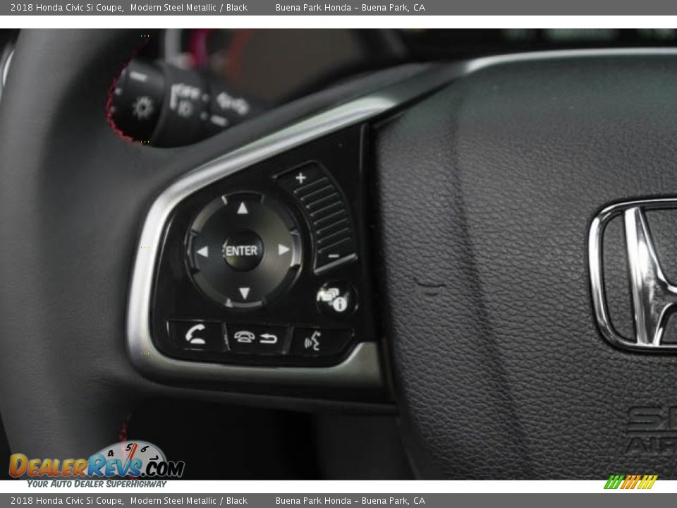 2018 Honda Civic Si Coupe Modern Steel Metallic / Black Photo #10