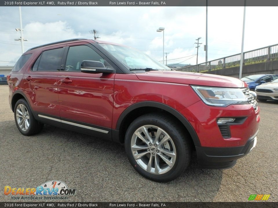 2018 Ford Explorer XLT 4WD Ruby Red / Ebony Black Photo #10