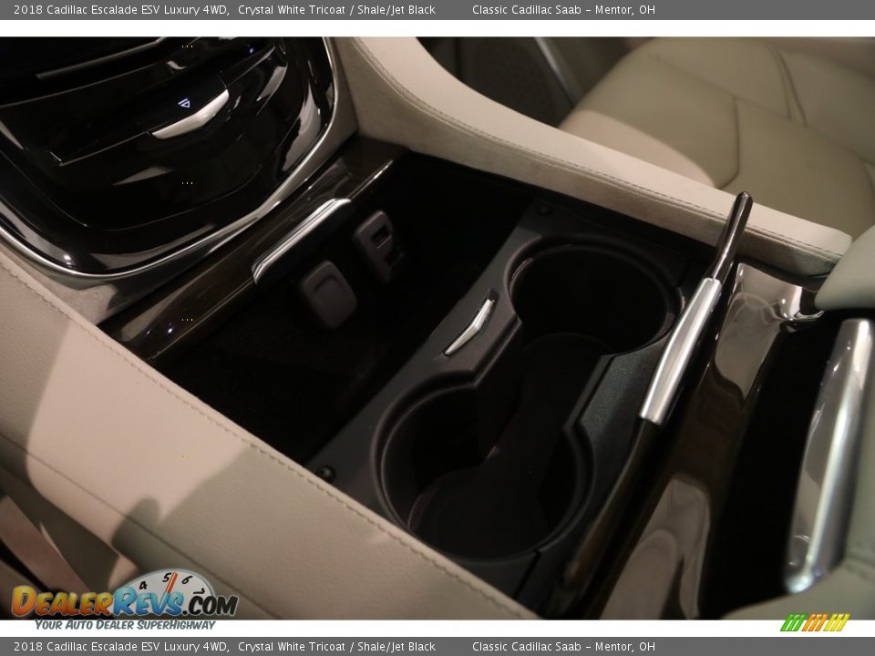 2018 Cadillac Escalade ESV Luxury 4WD Crystal White Tricoat / Shale/Jet Black Photo #20