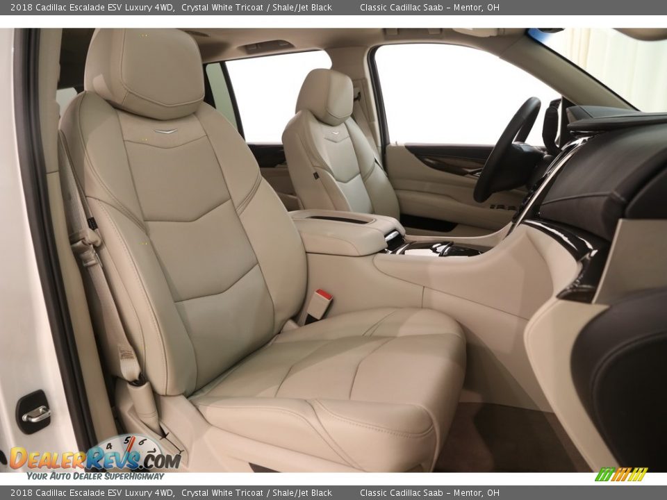 2018 Cadillac Escalade ESV Luxury 4WD Crystal White Tricoat / Shale/Jet Black Photo #21