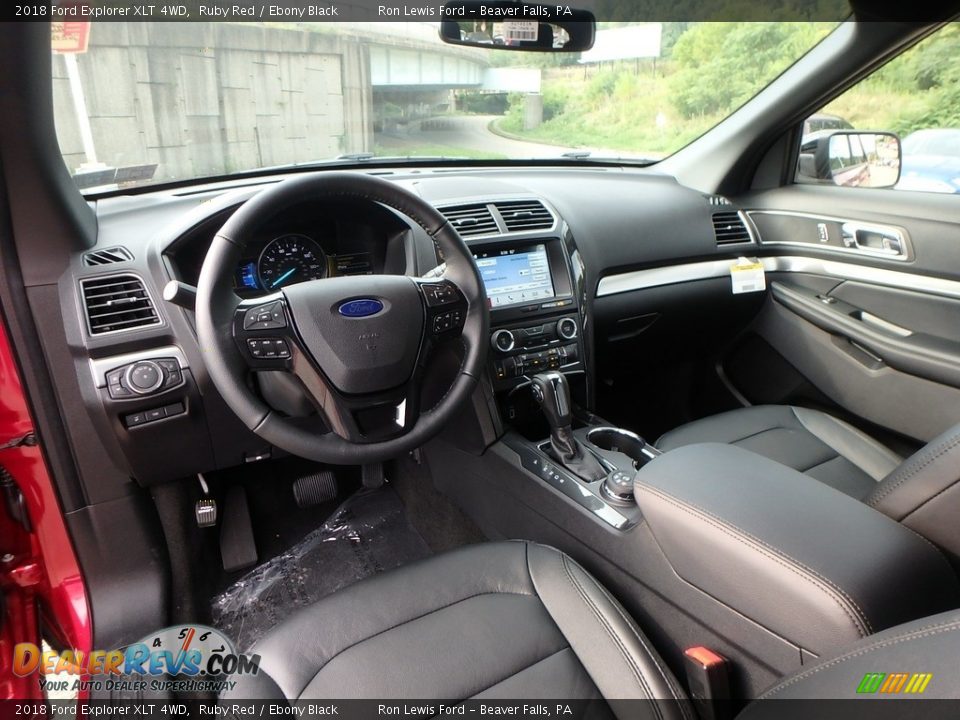 2018 Ford Explorer XLT 4WD Ruby Red / Ebony Black Photo #14