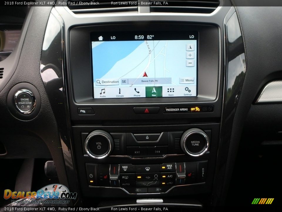 2018 Ford Explorer XLT 4WD Ruby Red / Ebony Black Photo #19