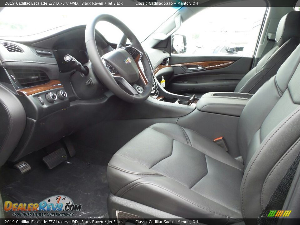 Jet Black Interior - 2019 Cadillac Escalade ESV Luxury 4WD Photo #3