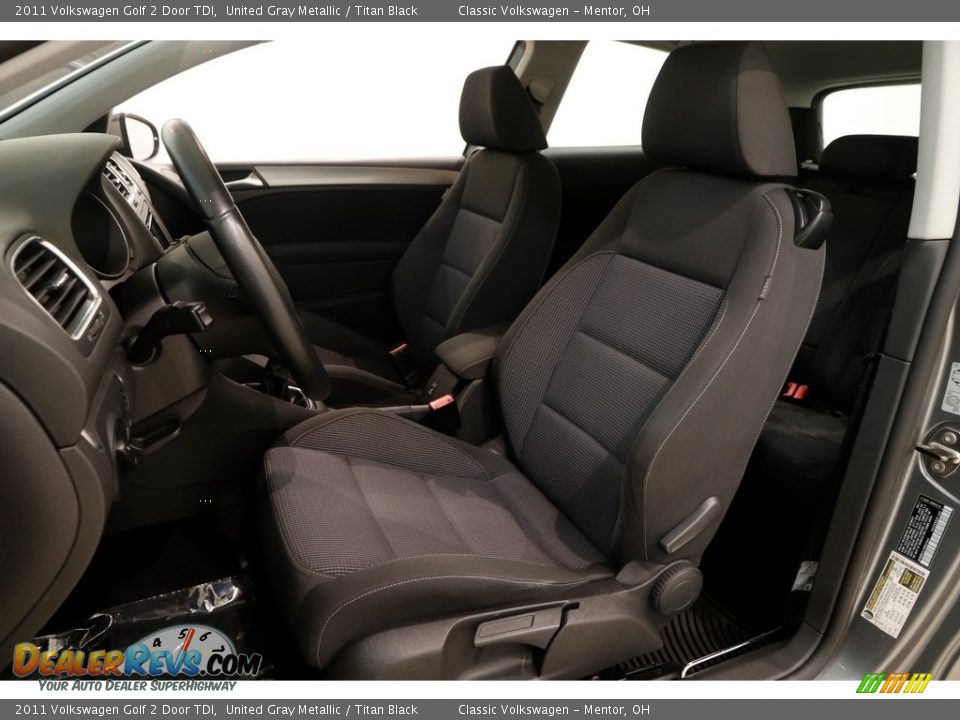 2011 Volkswagen Golf 2 Door TDI United Gray Metallic / Titan Black Photo #5