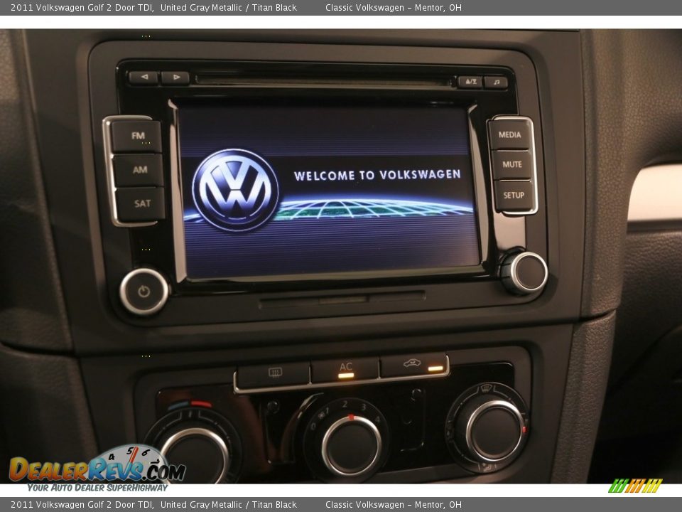 2011 Volkswagen Golf 2 Door TDI United Gray Metallic / Titan Black Photo #8