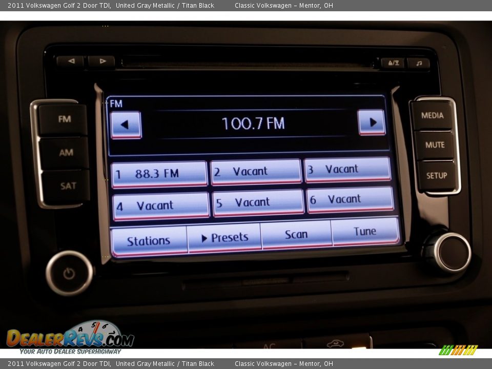 2011 Volkswagen Golf 2 Door TDI United Gray Metallic / Titan Black Photo #9