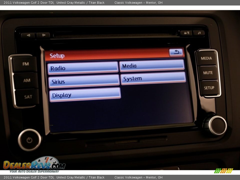 2011 Volkswagen Golf 2 Door TDI United Gray Metallic / Titan Black Photo #11