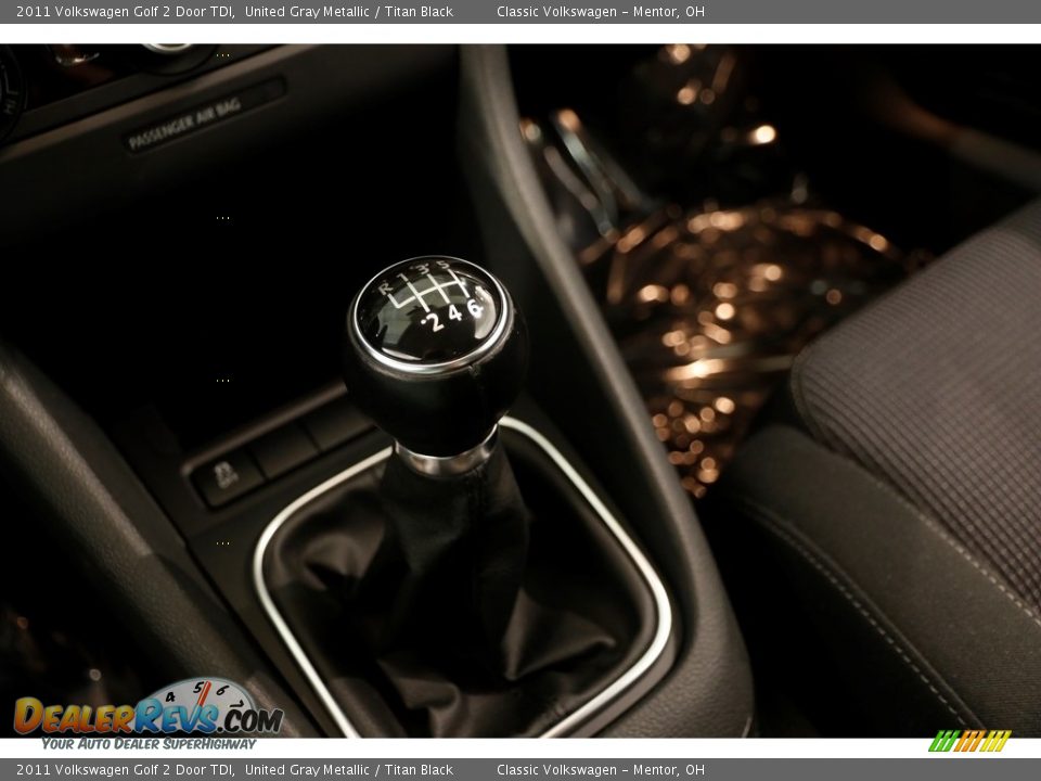 2011 Volkswagen Golf 2 Door TDI United Gray Metallic / Titan Black Photo #12