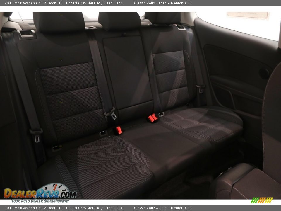 2011 Volkswagen Golf 2 Door TDI United Gray Metallic / Titan Black Photo #14