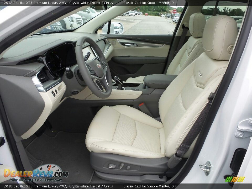 2018 Cadillac XT5 Premium Luxury AWD Crystal White Tricoat / Cirrus Photo #3