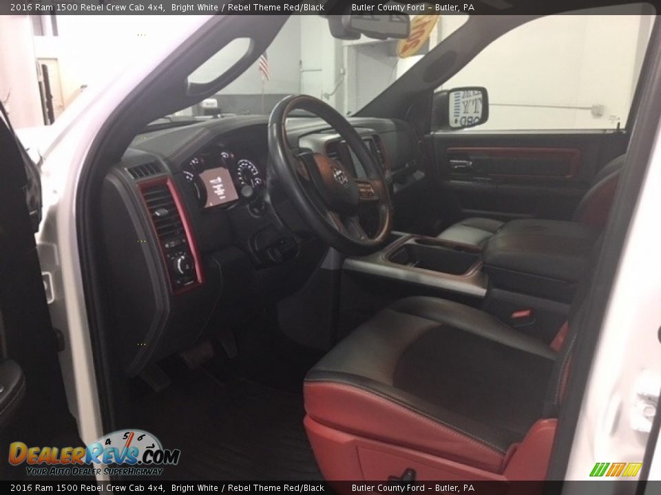2016 Ram 1500 Rebel Crew Cab 4x4 Bright White / Rebel Theme Red/Black Photo #5