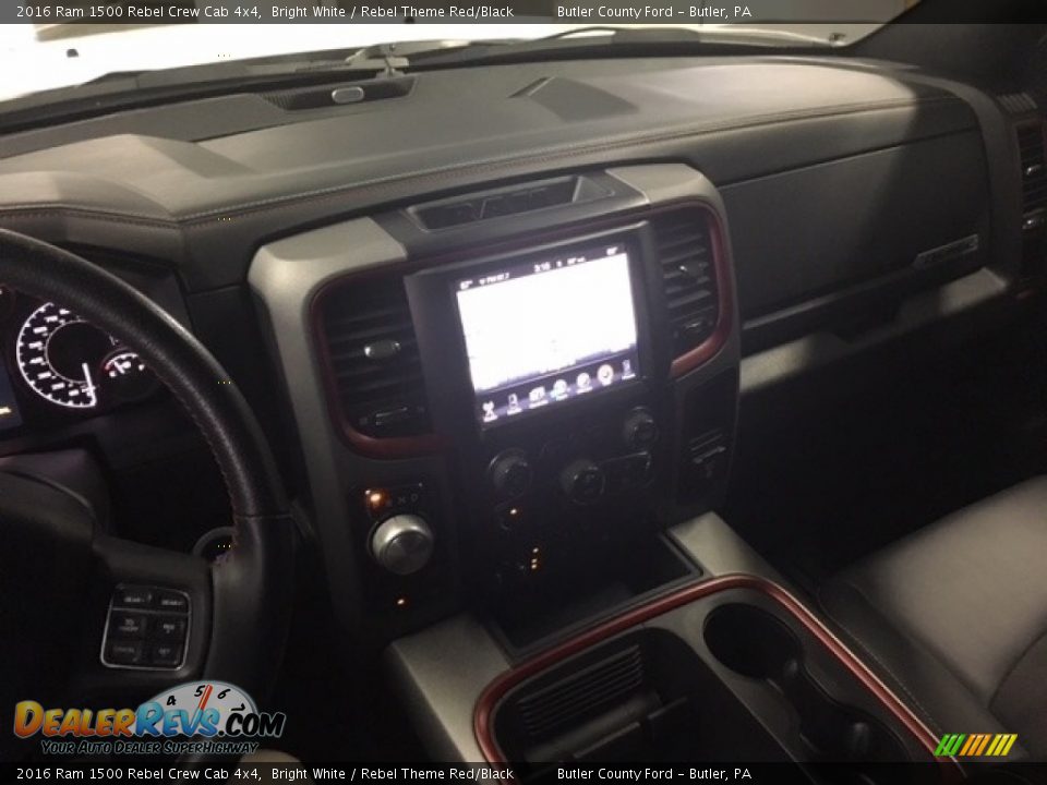 2016 Ram 1500 Rebel Crew Cab 4x4 Bright White / Rebel Theme Red/Black Photo #8