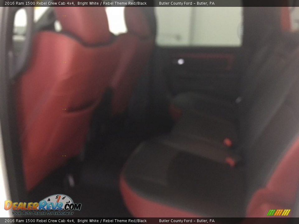 2016 Ram 1500 Rebel Crew Cab 4x4 Bright White / Rebel Theme Red/Black Photo #9