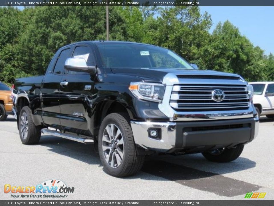 2018 Toyota Tundra Limited Double Cab 4x4 Midnight Black Metallic / Graphite Photo #1