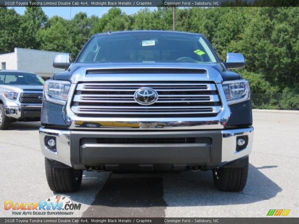 2018 Toyota Tundra Limited Double Cab 4x4 Midnight Black Metallic / Graphite Photo #2