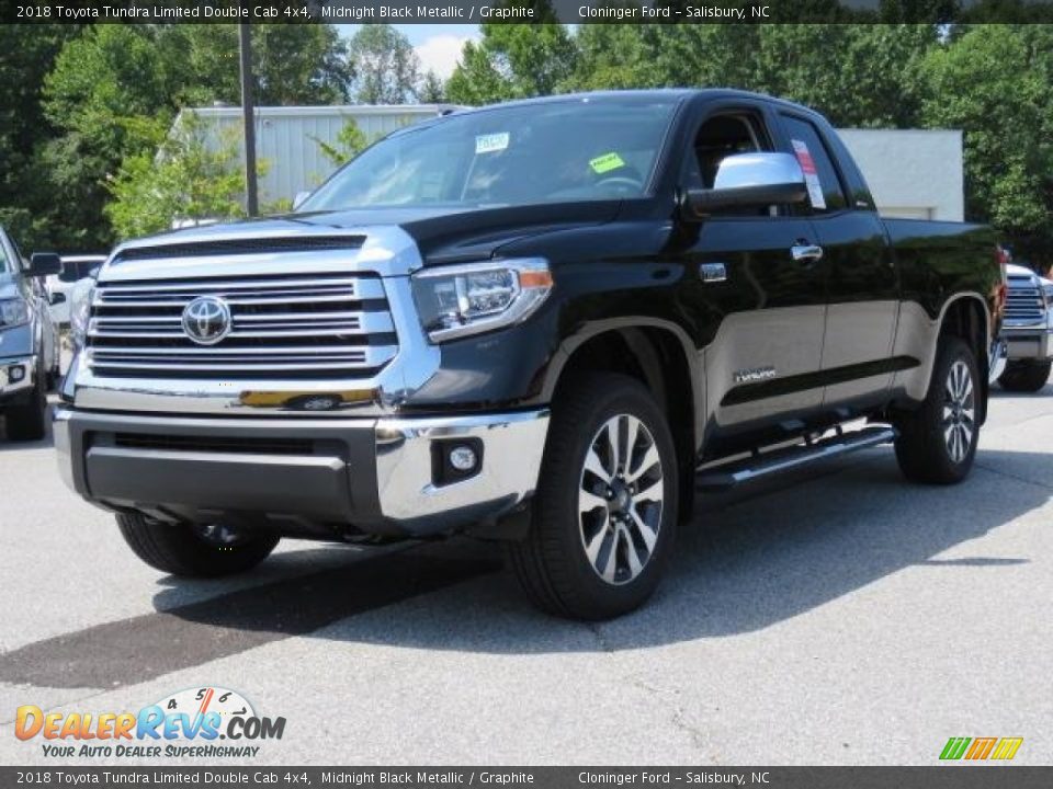 2018 Toyota Tundra Limited Double Cab 4x4 Midnight Black Metallic / Graphite Photo #3