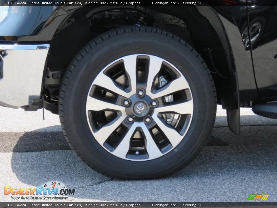 2018 Toyota Tundra Limited Double Cab 4x4 Midnight Black Metallic / Graphite Photo #4