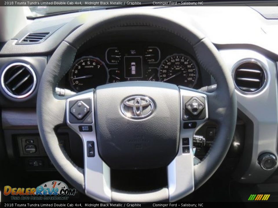 2018 Toyota Tundra Limited Double Cab 4x4 Midnight Black Metallic / Graphite Photo #5