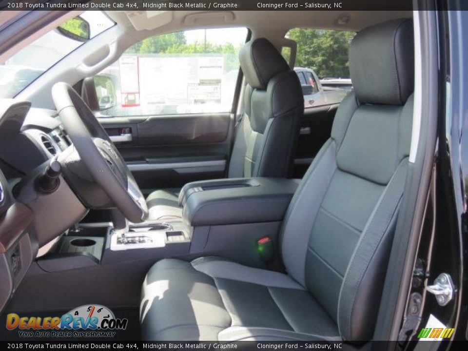 2018 Toyota Tundra Limited Double Cab 4x4 Midnight Black Metallic / Graphite Photo #7