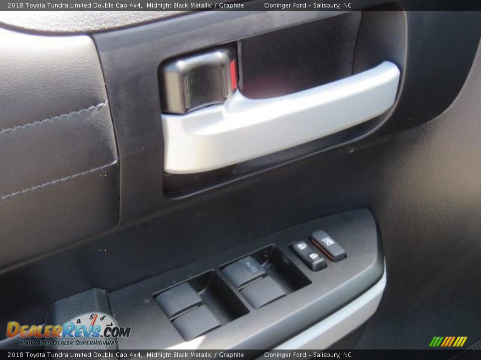 2018 Toyota Tundra Limited Double Cab 4x4 Midnight Black Metallic / Graphite Photo #9
