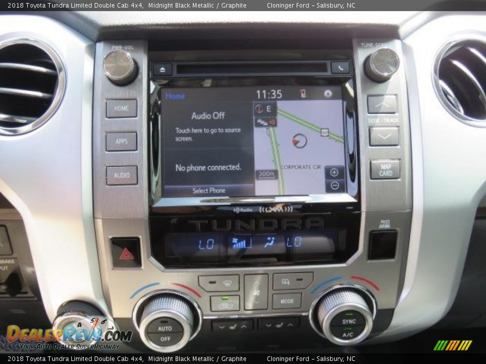 2018 Toyota Tundra Limited Double Cab 4x4 Midnight Black Metallic / Graphite Photo #11