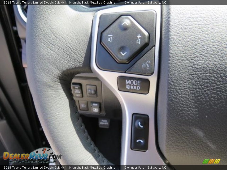 2018 Toyota Tundra Limited Double Cab 4x4 Midnight Black Metallic / Graphite Photo #16