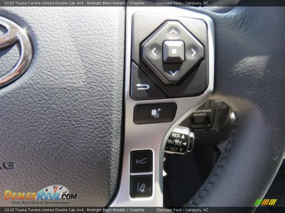 2018 Toyota Tundra Limited Double Cab 4x4 Midnight Black Metallic / Graphite Photo #17