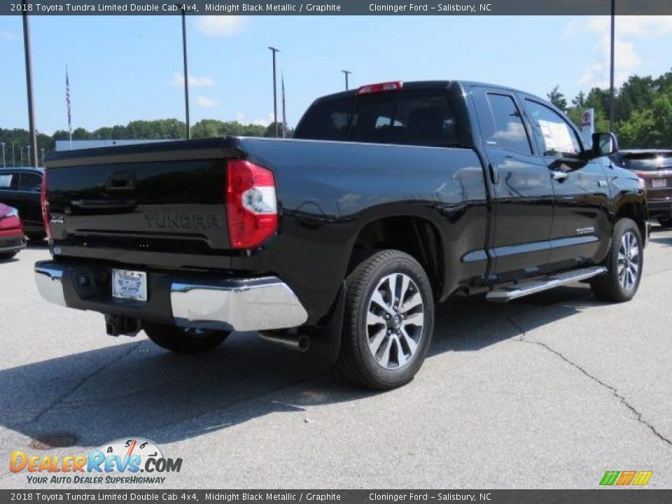 2018 Toyota Tundra Limited Double Cab 4x4 Midnight Black Metallic / Graphite Photo #21