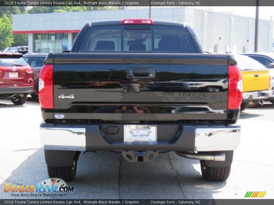 2018 Toyota Tundra Limited Double Cab 4x4 Midnight Black Metallic / Graphite Photo #22