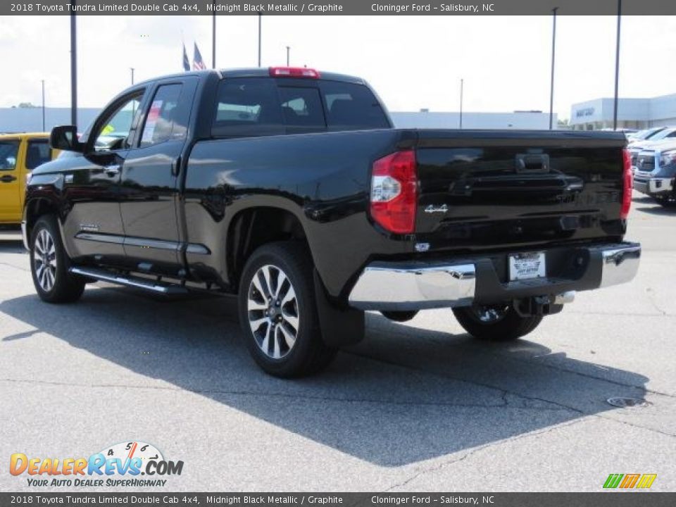 2018 Toyota Tundra Limited Double Cab 4x4 Midnight Black Metallic / Graphite Photo #23