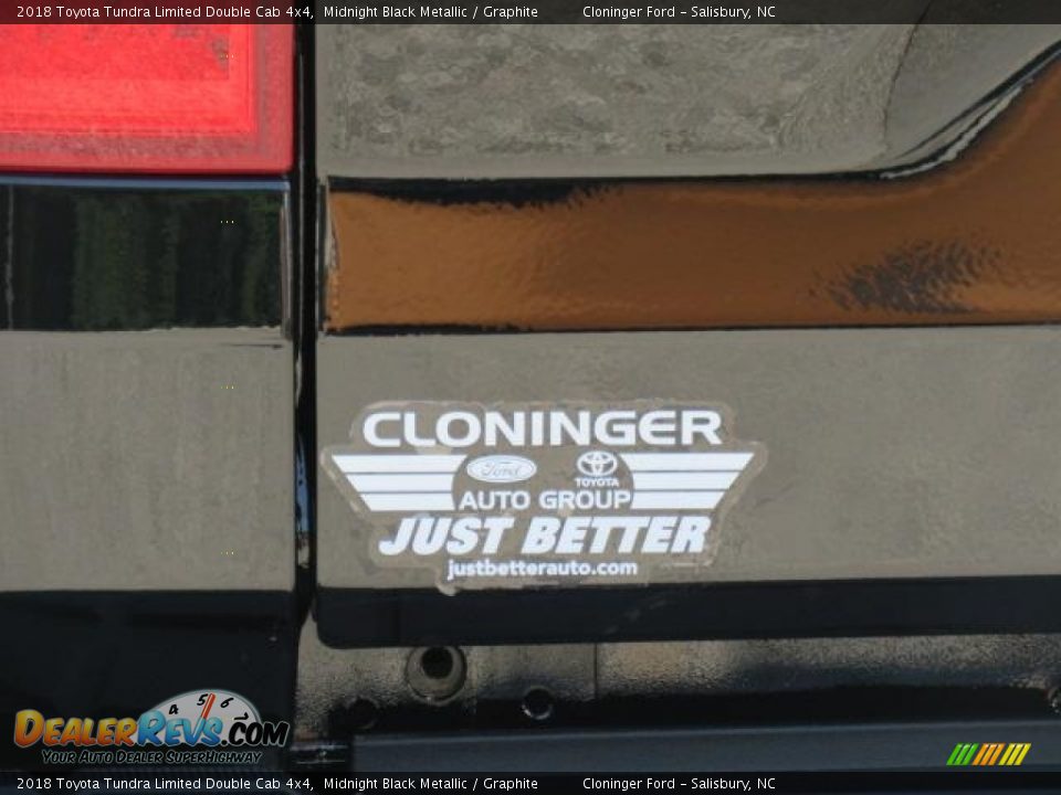 2018 Toyota Tundra Limited Double Cab 4x4 Midnight Black Metallic / Graphite Photo #24
