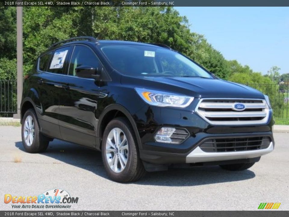 2018 Ford Escape SEL 4WD Shadow Black / Charcoal Black Photo #1