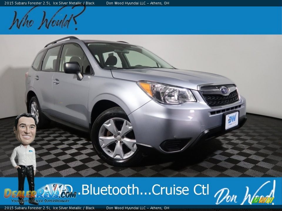 2015 Subaru Forester 2.5i Ice Silver Metallic / Black Photo #1