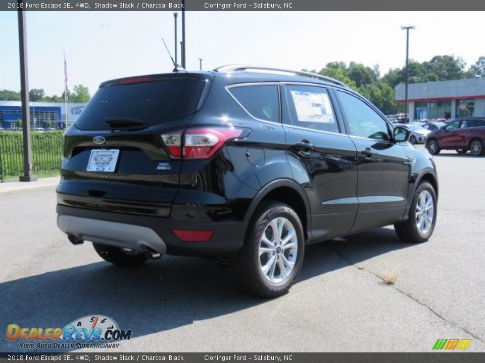 2018 Ford Escape SEL 4WD Shadow Black / Charcoal Black Photo #22
