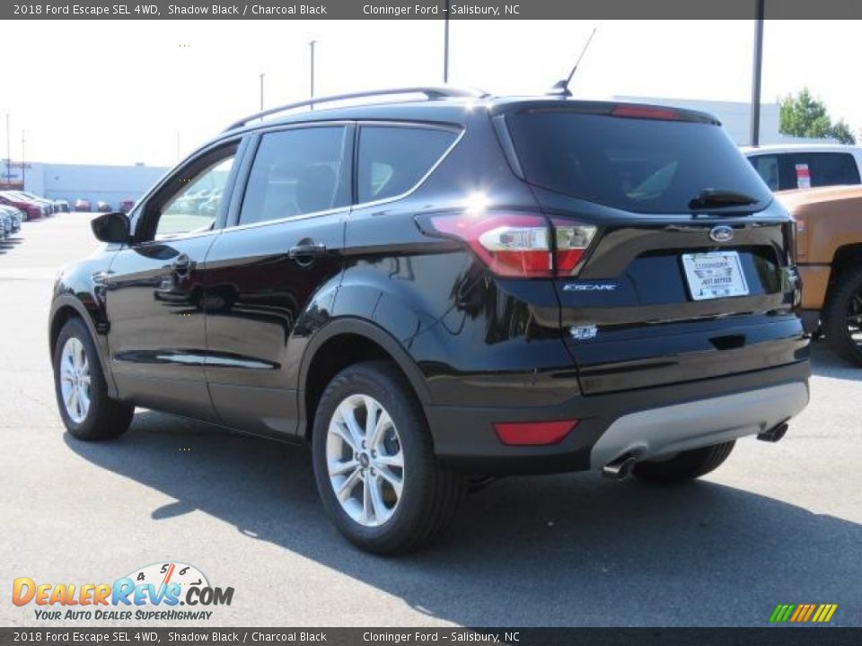 2018 Ford Escape SEL 4WD Shadow Black / Charcoal Black Photo #24