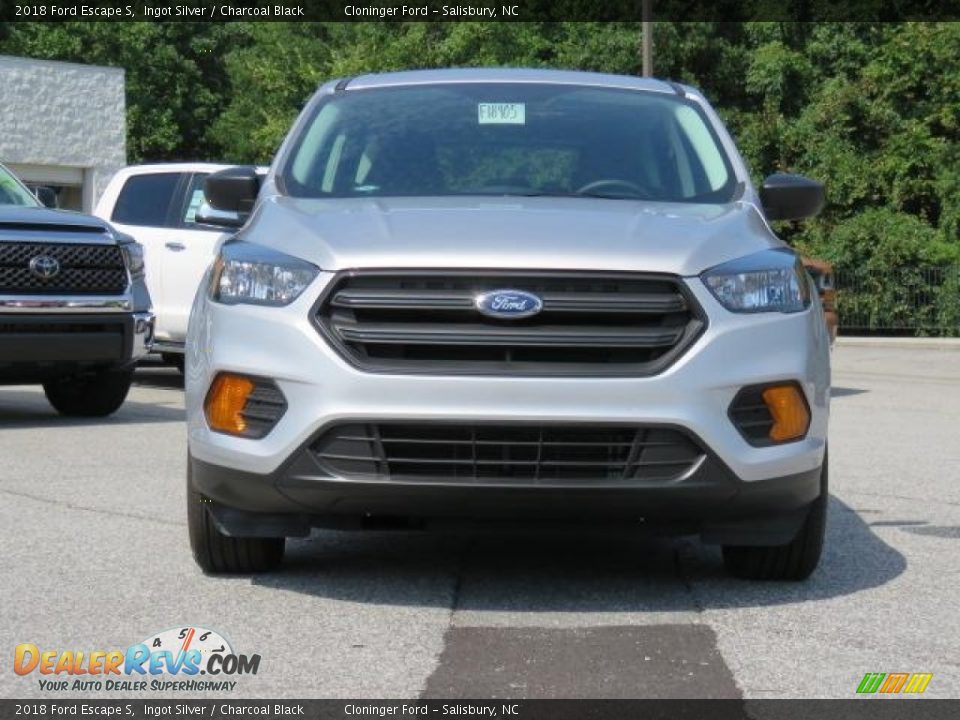 2018 Ford Escape S Ingot Silver / Charcoal Black Photo #2