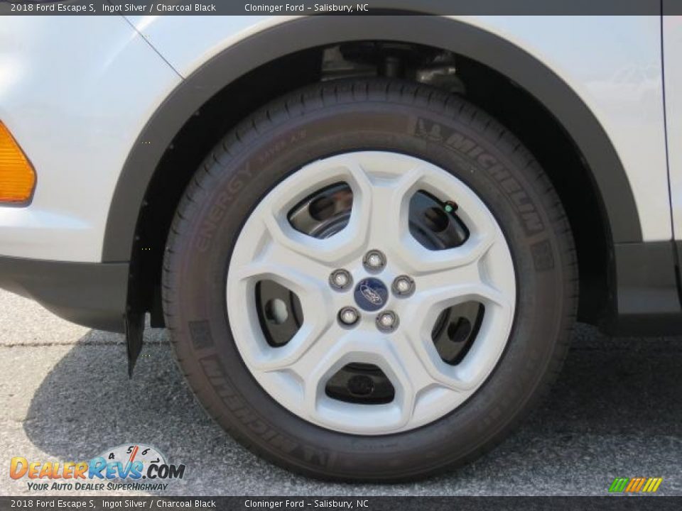 2018 Ford Escape S Ingot Silver / Charcoal Black Photo #4