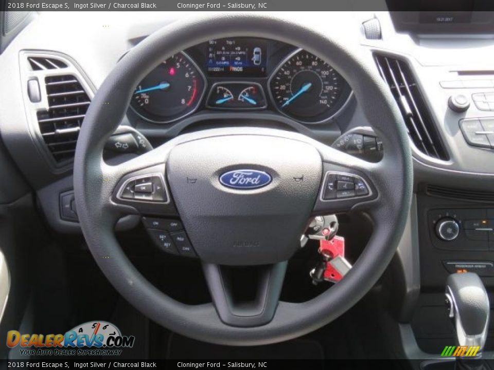 2018 Ford Escape S Ingot Silver / Charcoal Black Photo #5