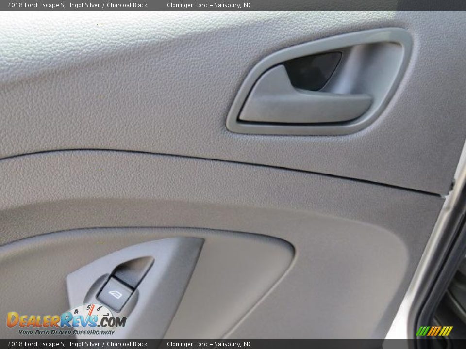 2018 Ford Escape S Ingot Silver / Charcoal Black Photo #7
