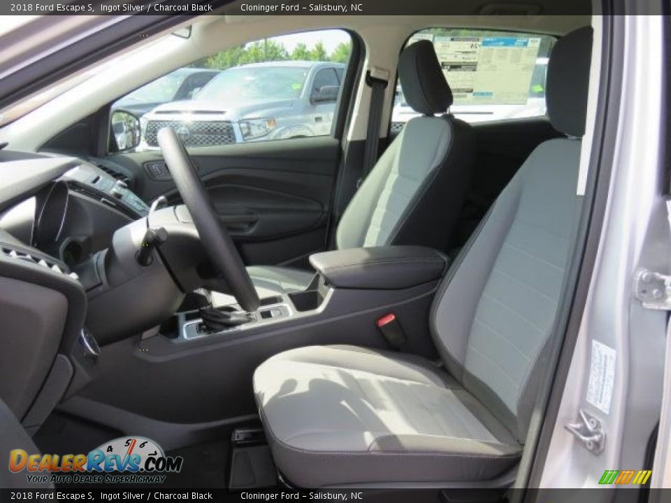 2018 Ford Escape S Ingot Silver / Charcoal Black Photo #8