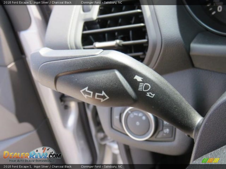 2018 Ford Escape S Ingot Silver / Charcoal Black Photo #18