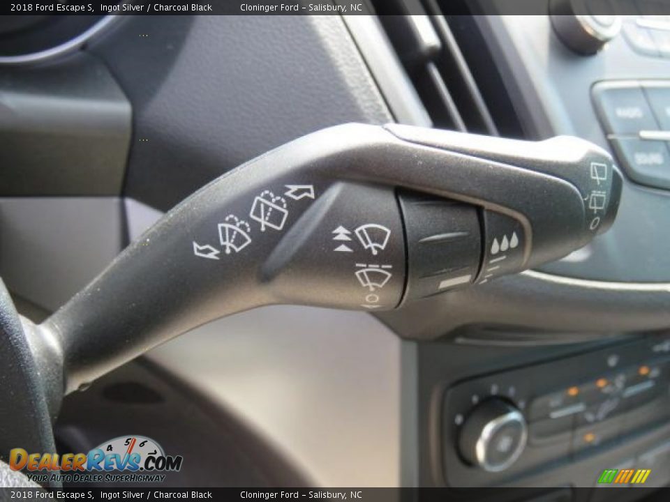 2018 Ford Escape S Ingot Silver / Charcoal Black Photo #19