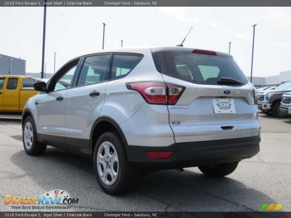 2018 Ford Escape S Ingot Silver / Charcoal Black Photo #24