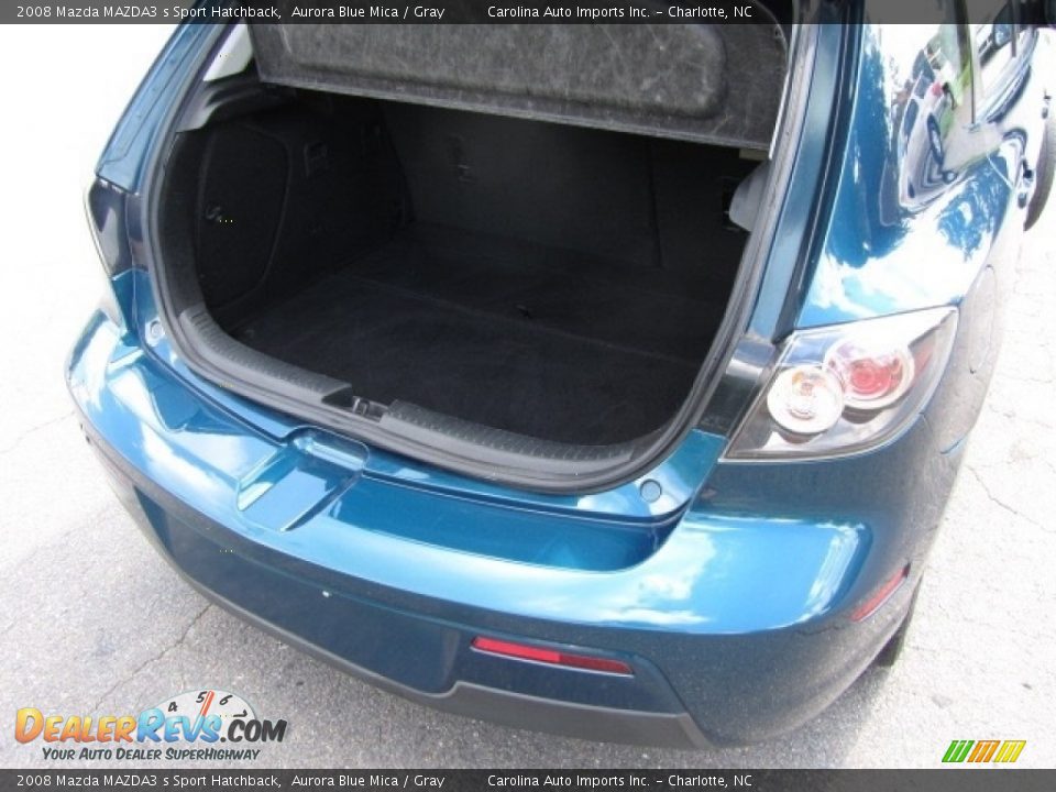 2008 Mazda MAZDA3 s Sport Hatchback Aurora Blue Mica / Gray Photo #20