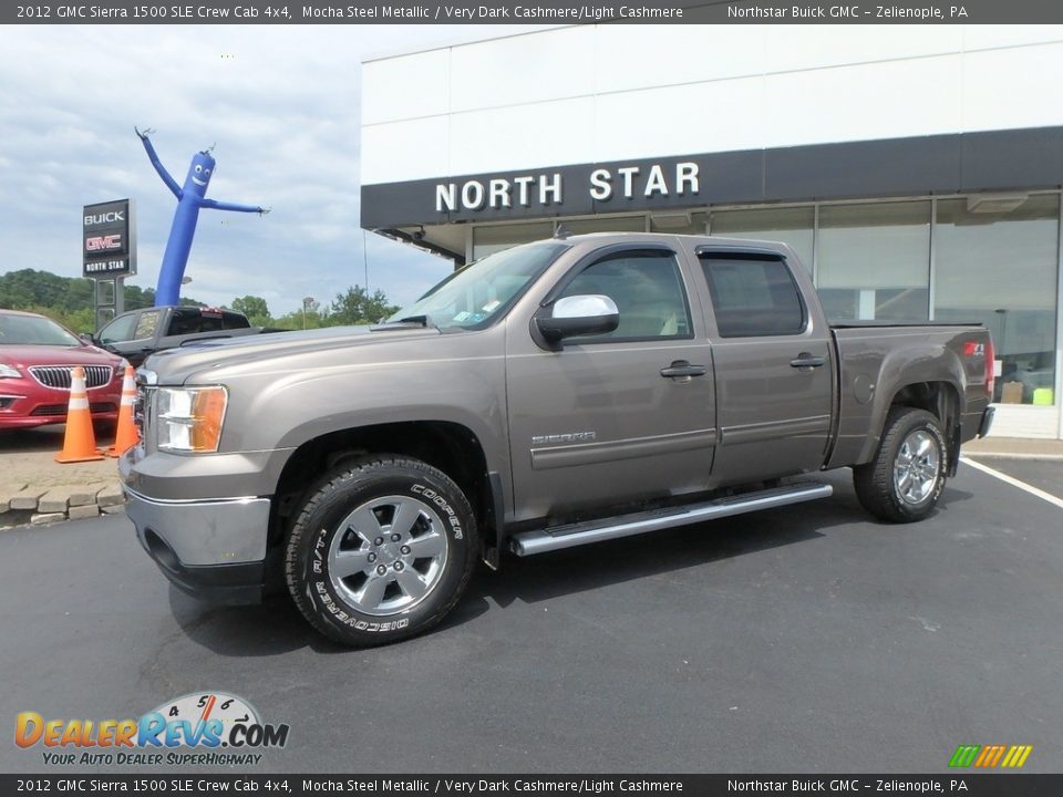 2012 GMC Sierra 1500 SLE Crew Cab 4x4 Mocha Steel Metallic / Very Dark Cashmere/Light Cashmere Photo #1