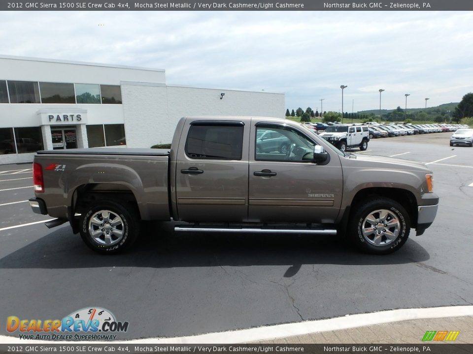 2012 GMC Sierra 1500 SLE Crew Cab 4x4 Mocha Steel Metallic / Very Dark Cashmere/Light Cashmere Photo #5