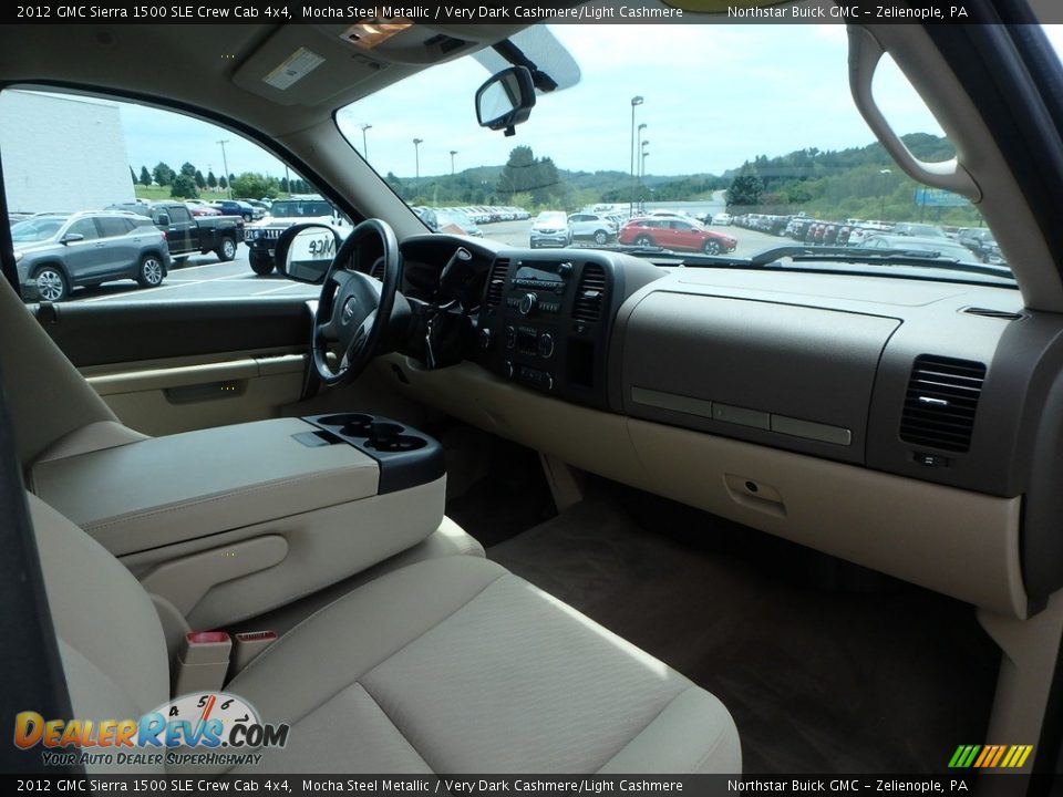 2012 GMC Sierra 1500 SLE Crew Cab 4x4 Mocha Steel Metallic / Very Dark Cashmere/Light Cashmere Photo #6