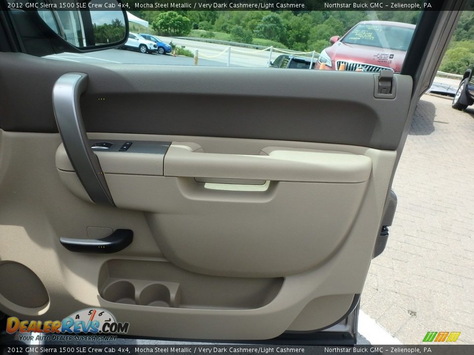 2012 GMC Sierra 1500 SLE Crew Cab 4x4 Mocha Steel Metallic / Very Dark Cashmere/Light Cashmere Photo #7