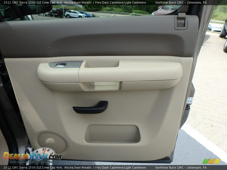 2012 GMC Sierra 1500 SLE Crew Cab 4x4 Mocha Steel Metallic / Very Dark Cashmere/Light Cashmere Photo #8