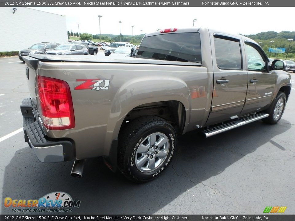 2012 GMC Sierra 1500 SLE Crew Cab 4x4 Mocha Steel Metallic / Very Dark Cashmere/Light Cashmere Photo #10